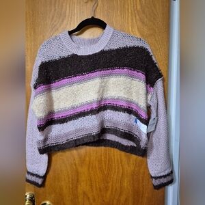 Arizona Soft Mauve Combo Striped Sweater